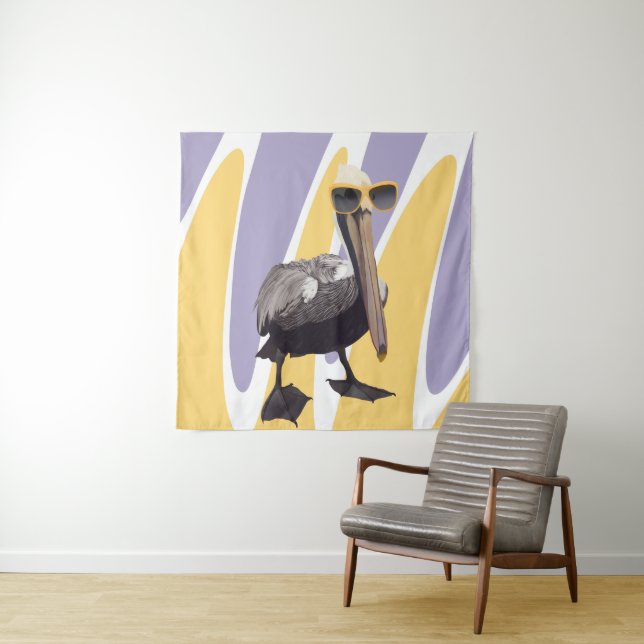 Tapiz Fun Summer Vibes Pelican Bird (In situ)