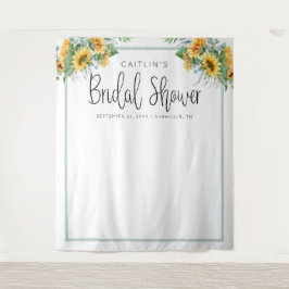 Tapiz Fun Sunflower Bridal Shower Photo Booth Fondo