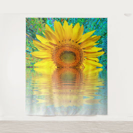 Tapiz Fun Sunflower Foto de fondo Tapestry