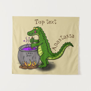 Tapiz Fundido personalizado de cocina de caimanes verdes