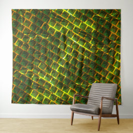 Tapiz ¿Fundo com imagem verde solapa dourada?