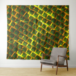 Tapiz ¿Fundo com imagem verde solapa dourada? Largos.