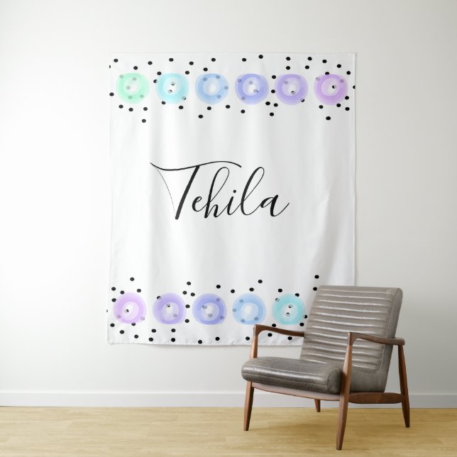 Tapiz Funfetti color agua (In situ)