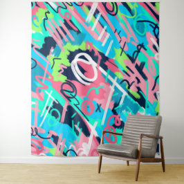 Tapiz Funky Abstract Art