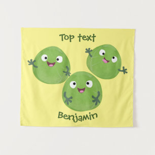 Tapiz Funny Brussels brota personalizado de verduras