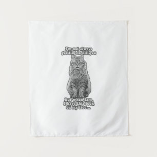 Tapiz Funny cat meme for cat owners and cat lovers