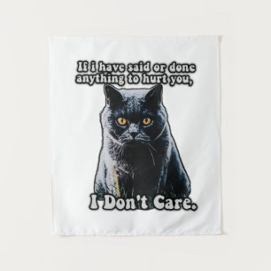 Tapiz Funny cute cat meme for cat lovers and cat owners