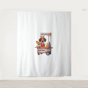 Tapiz Funny Dachshund Dog Hotdog Sandwich Weenie Sausage