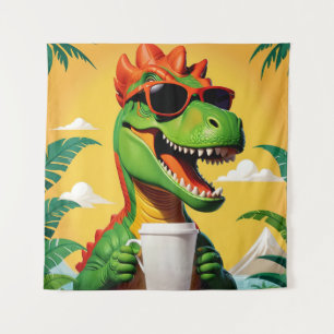 Tapiz Funny de los dinosaurios T-Rex