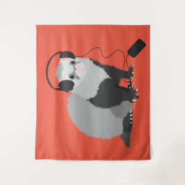 Tapiz Funny Ferret Music Lover