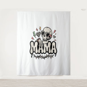 Tapiz Funny Halloween Mama Guay Skull