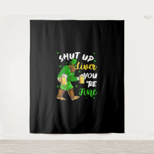 Tapiz Funny Hígado Sasquatch Youre Fine Shamrock St Patr