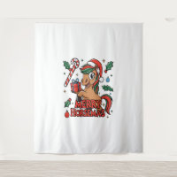 Funny Horse Merry Horsemas