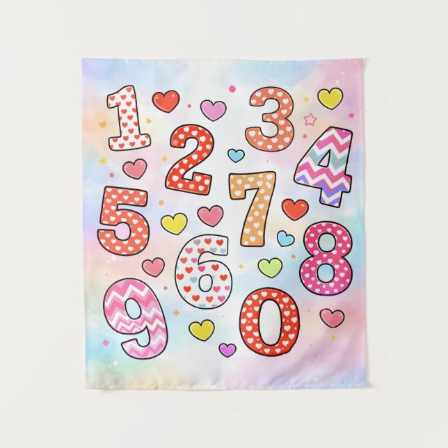 Tapiz Funny Maths Numbers Joke Poster for Kids (Anverso)