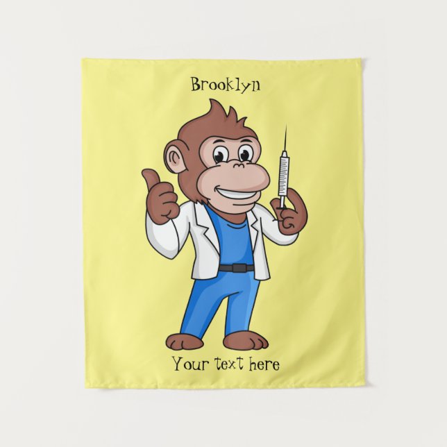 Tapiz Funny orangutan ape personalizado médica (Anverso)