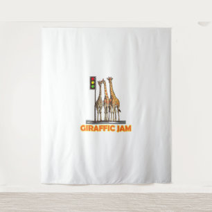 Tapiz Funny Pun Giraffe Jam