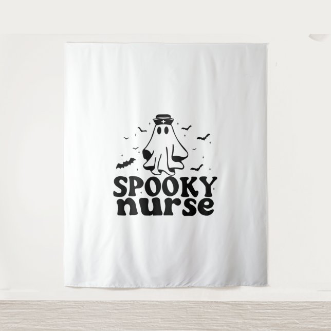Tapiz Funny Spooky Nurse (Anverso)
