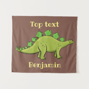 Tapiz Funny stegosaurus dinosaur personalizado