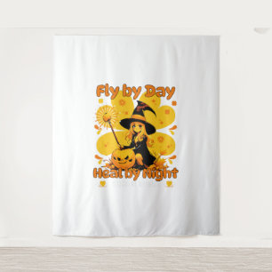 Tapiz Funny Witchen Nurse Halloween Design