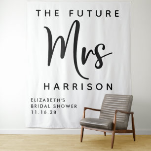 Tapiz Futur Mrs Personalizado Regalo para Despedida de S
