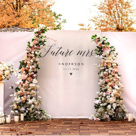 Tapiz Futura Sra. Elegant Calligraphy Shower