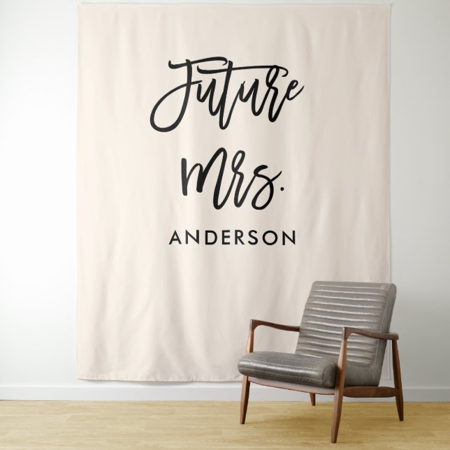 Tapiz Future Mrs Bridal Shower Backdrop Photo Booth  (In situ)