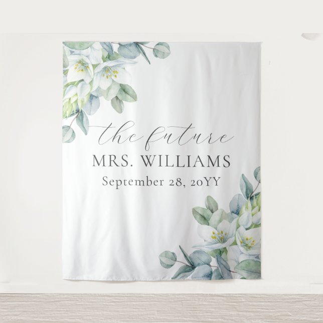 Tapiz Futuro elegante verdor Señora fotografía cabina fo (Anverso)