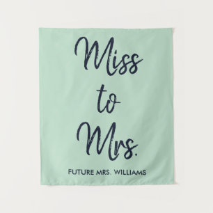 Tapiz Futuro Sra Mint Green Bridal Shower Foto Prop