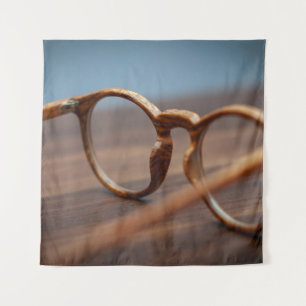 Tapiz Gafas de ojos marco madera