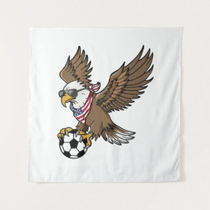 Tapiz Gafas de sol águila de fútbol americano frescas vi