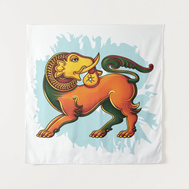 Tapiz Gajasinha – Mythical Guardian of Strength (Anverso)