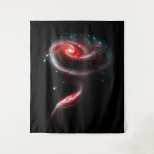 Tapiz Galaxia Rosa Rojo Grande