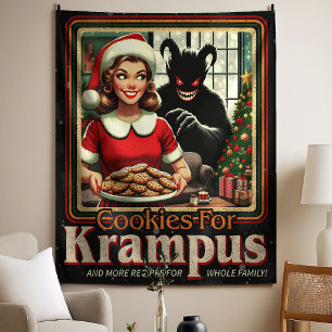 Tapiz Galleta Para Krampus Feliz Navidad De Krampus Horr