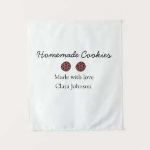 Tapiz Galletas caseras añade tu nombre de texto personal
