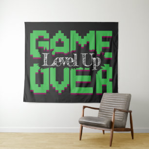 Tapiz Game Over, Revivir Juegos Antiguos y Subir de Nive