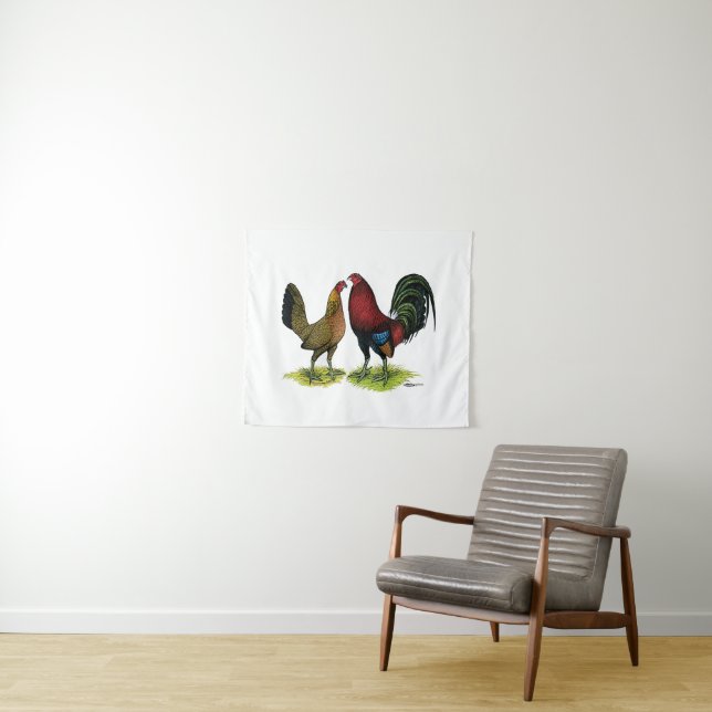 Tapiz Gamefowl Pair (In situ (horizontal))
