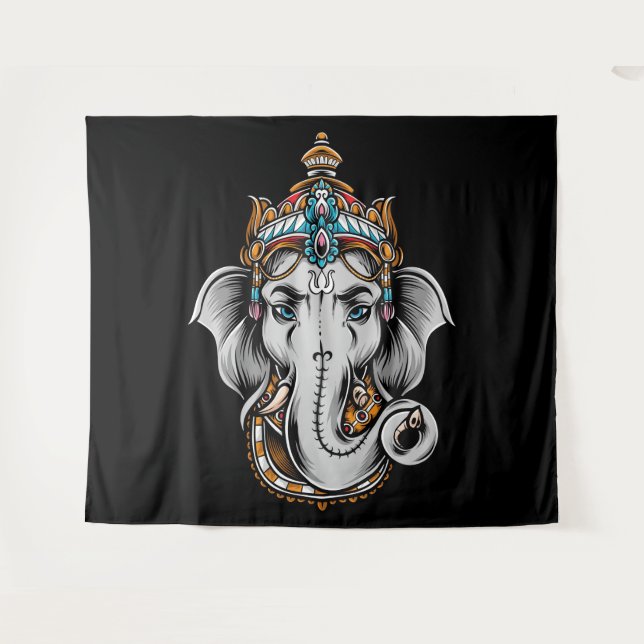 Tapiz Ganesha (Anverso (horizontal))