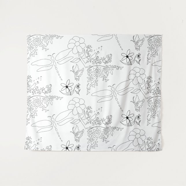 Tapiz Garden Life DIY Paint it (Anverso (horizontal))