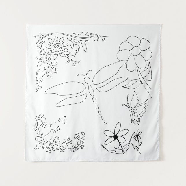 Tapiz Garden Life DIY Paint it (Anverso)