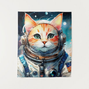 Tapiz Gato astronauta adorable