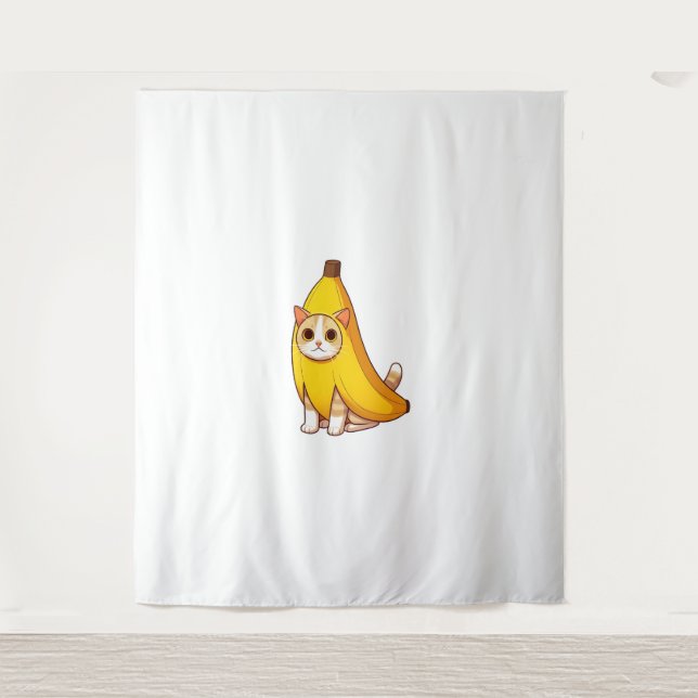 Tapiz Gato con traje bananero (Anverso)