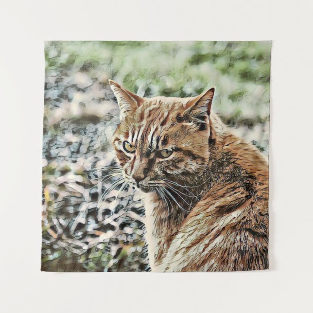Tapiz gato de juguete (Anverso)