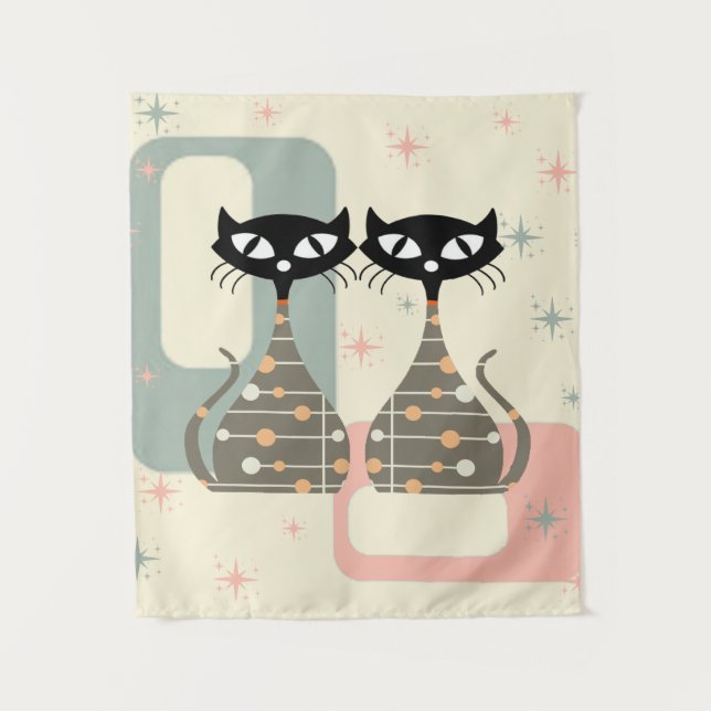 Tapiz Gato de mediados del siglo (Anverso)