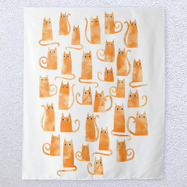 Tapiz Gato de Naranja cutáneo