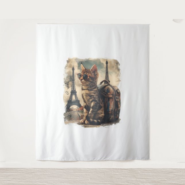 Tapiz Gato de viajero (Anverso)