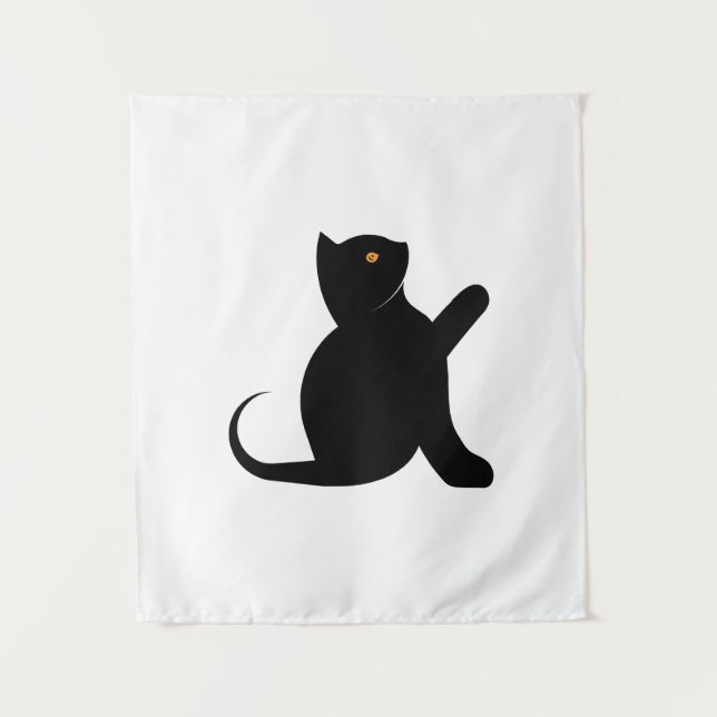 Tapiz Gato diciendo hola (Anverso)