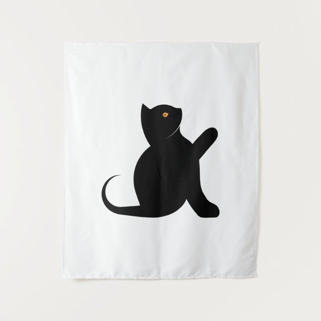 Tapiz Gato diciendo hola (Anverso)