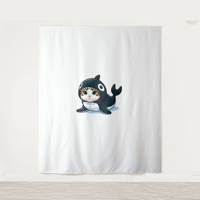 Tapiz Gato en estufa de orca (Anverso)
