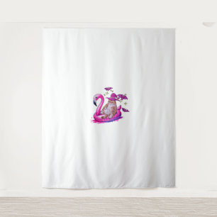 Tapiz Gato En Una Piscina Divertido Tembloroso Verano Su