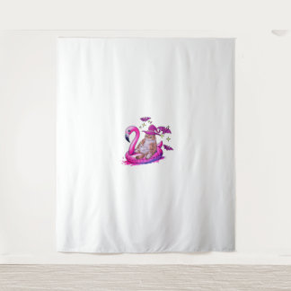 Tapiz Gato En Una Piscina Divertido Tembloroso Verano Su